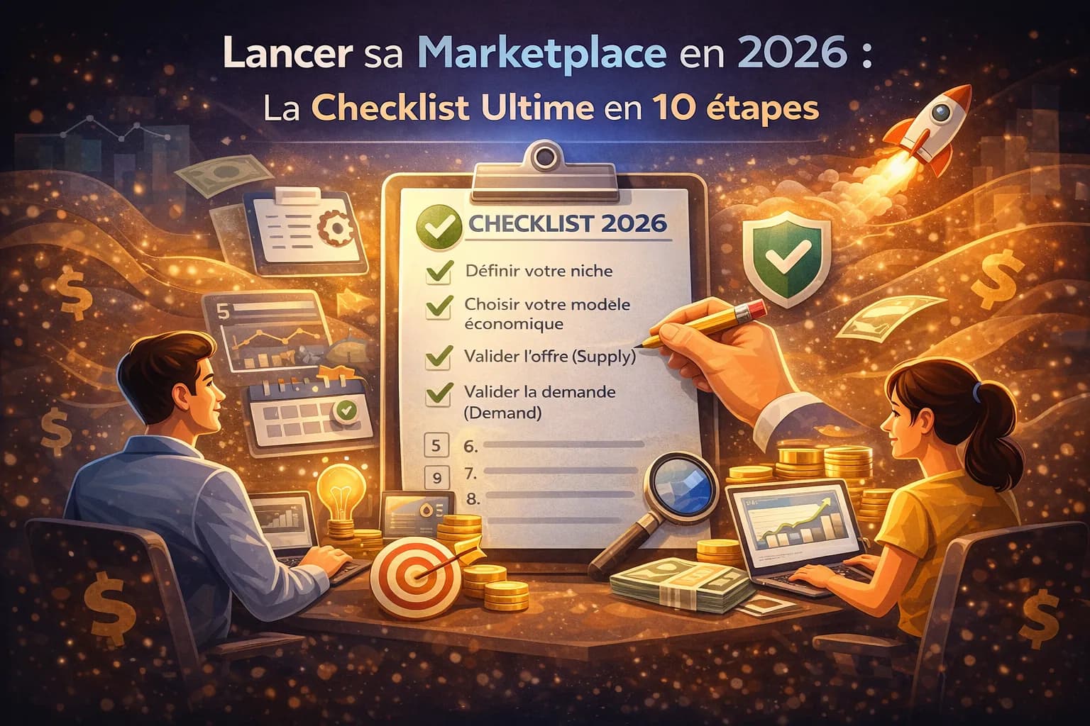 Lancer sa Marketplace en 2026 : La Checklist Ultime en 10 étapes